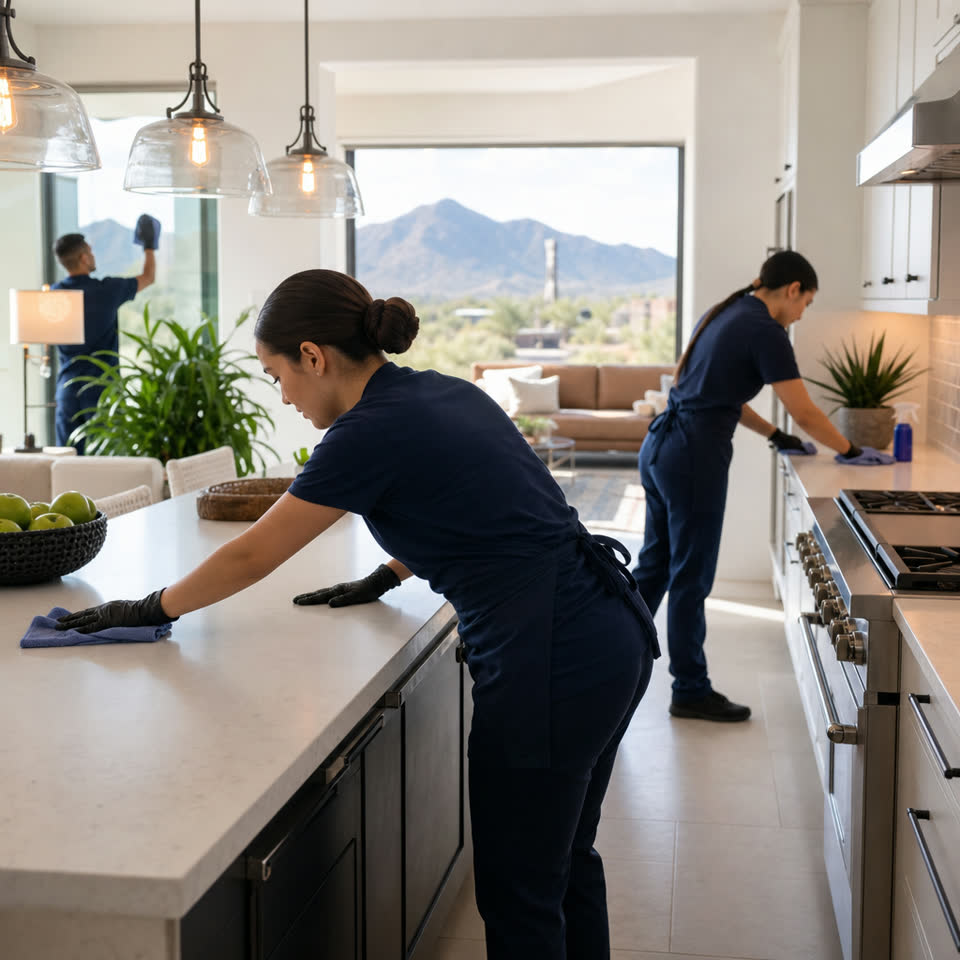 Professional home cleaning reference image for Benefits of Professional Cleaning in Tucson.