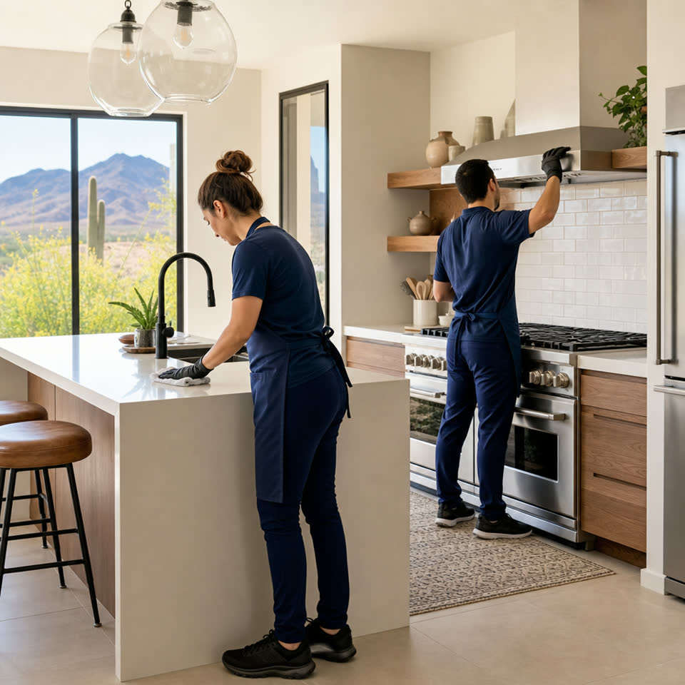 Professional home cleaning reference image for How to Clean Microwave.