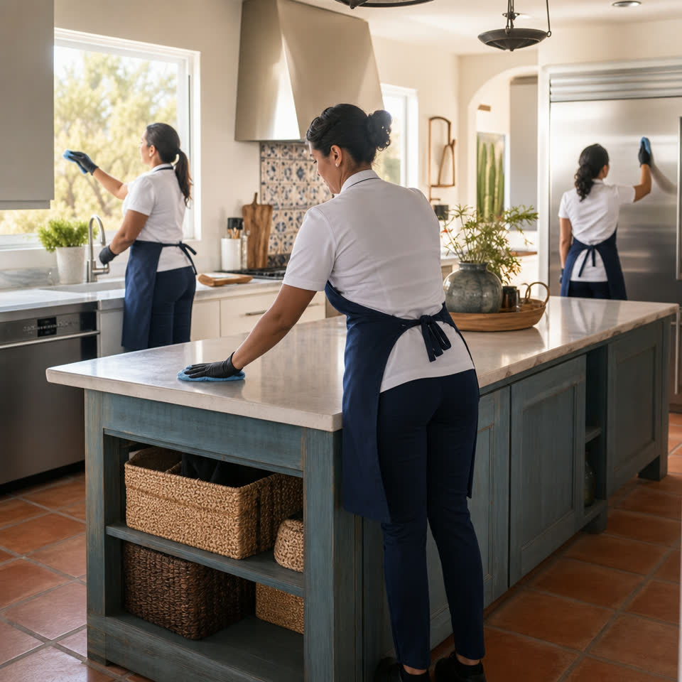 Professional house cleaning reference image for Tucson Maids vs Alex Cleaning Service.